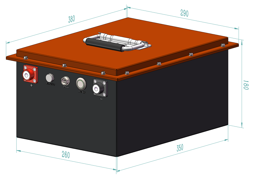 38.4V 50Ah Golf Cart Battery